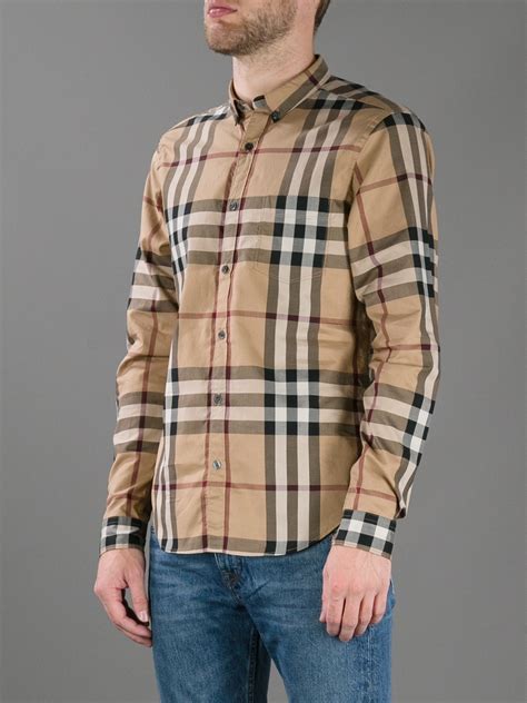 burberry brit collar men shirt|Burberry men's shirts 3x.